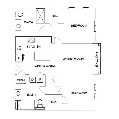 Floor plan Design 2A PII