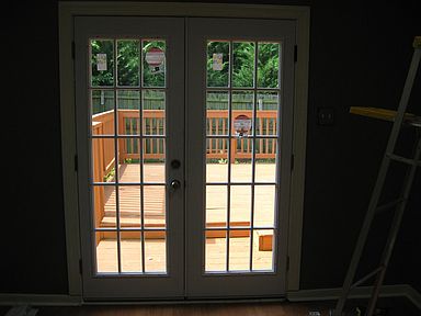 Door to deck from living room