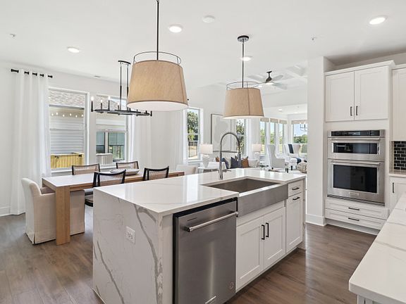 Open Floor Plan Showcasing the Dining Space and Gourmet Kitchen