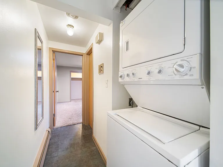 Washer and dryer in unit