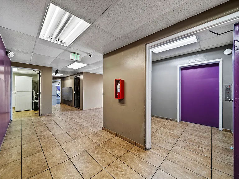 Controlled-access community featuring elevator service and clean interior hallways.