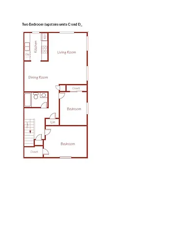 Floor plan 2 Bedroom