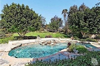 Sparkling pool and spa on this beautiful 1/2 acre property. Zoned for horses