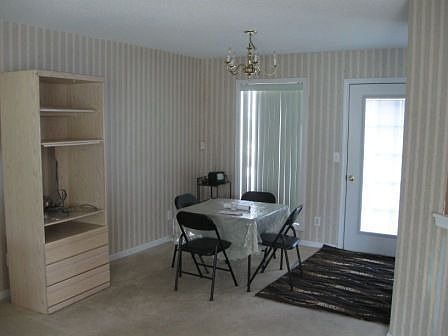 Dining room off kitchen and access to rear deck