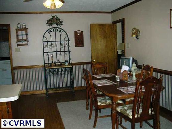 Dining room off kitchen is large enough for entertaining.