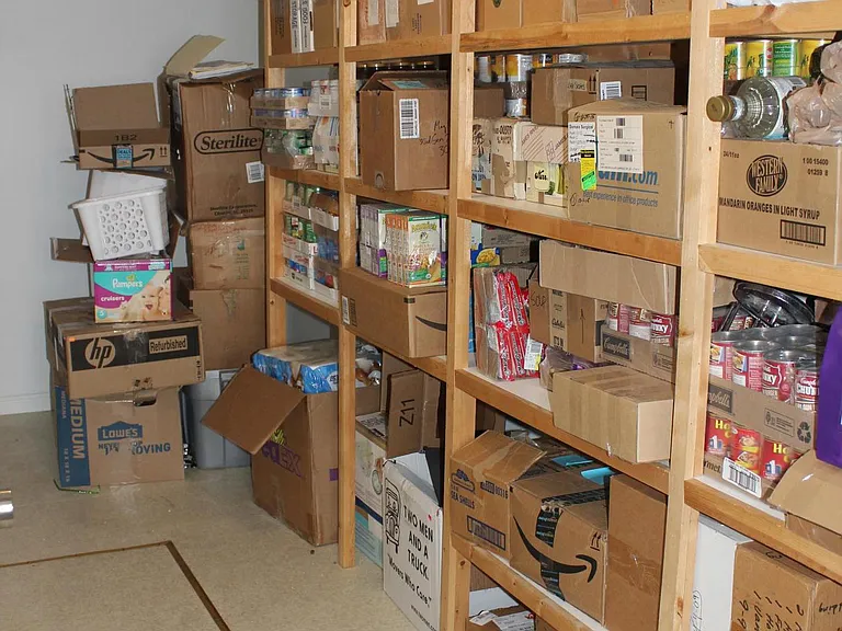 Extra large storage room.