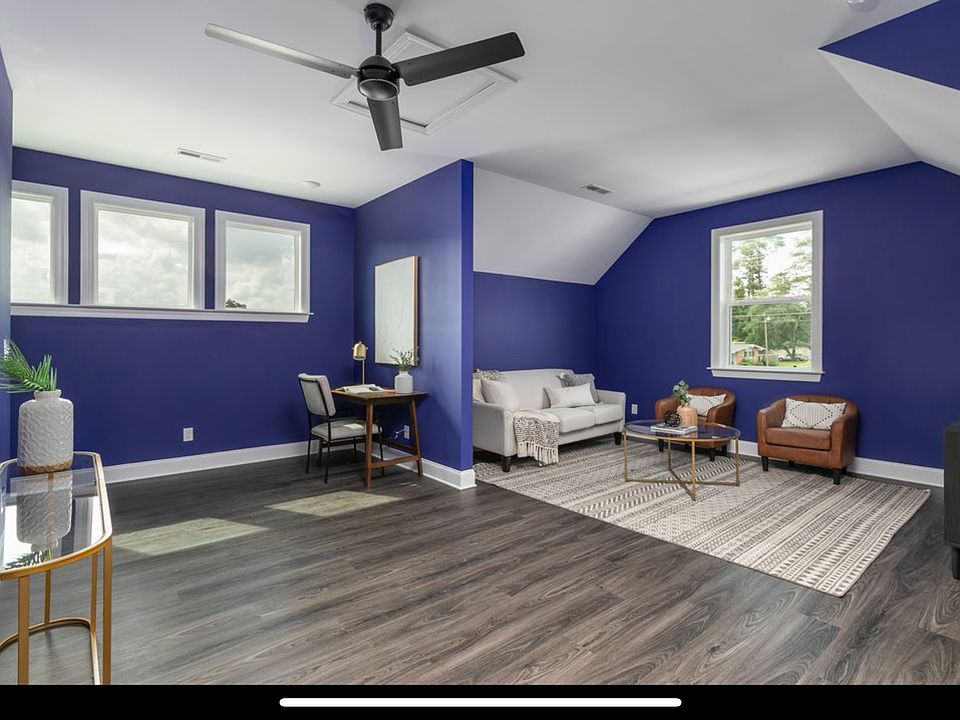 View of living areas - note we painted most of the walls white