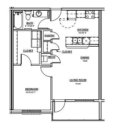 Floor plan Bearberry 60%
