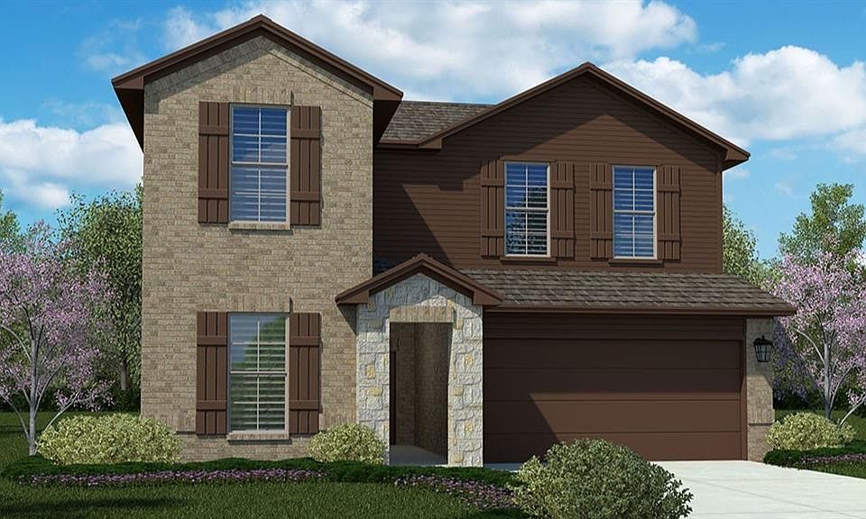 Front Elevation - D.R. Horton''s Southhaven Floorplan Elevation A - All Home and community information, including pricing, included features, terms, availability and amenities, are subject to change at any time without notice or obligation. All Drawings, pictures, photographs, video, square footages, floor plans, elevations, features, colors and sizes are approximate for illustration purposes only and will vary from the homes as built.