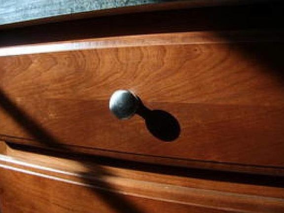Cherry cabinet detail