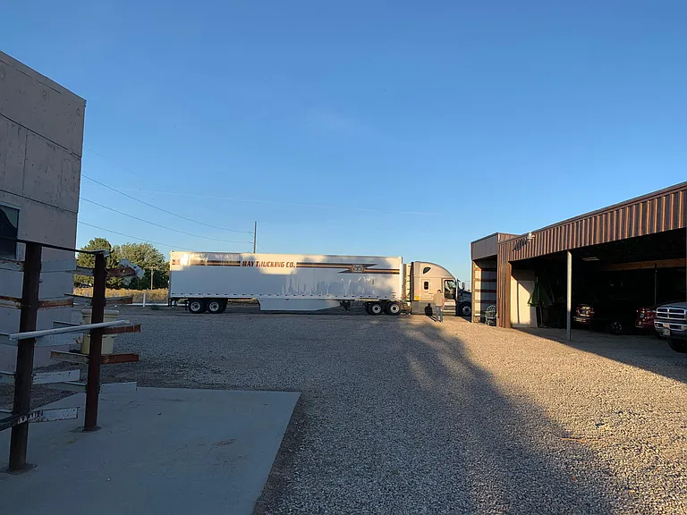 Rv bay at end of garages has power,
Plenty of room for your semi or ?