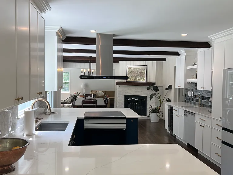 Fully updated kitchen in November 2025 with new countertops, cabinets, 2 sinks, 2 dishwashers-- including all new Samsung bespoke appliances.
