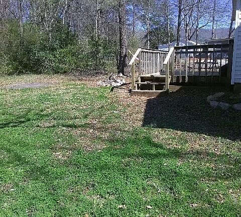 Rear deck & yard