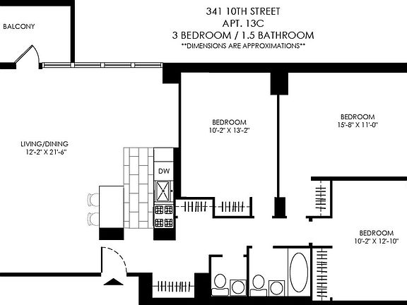 2nd image of 341 10th St APT 13C