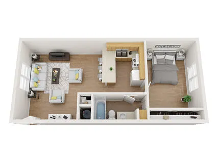 Floor plan 1X1