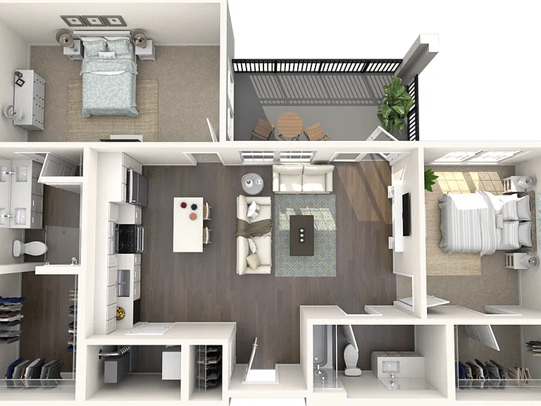 B3.1 | Two beds, Two baths B3.1 | Two beds, Two baths