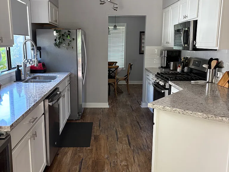 Kitchen looking into the dinning room.