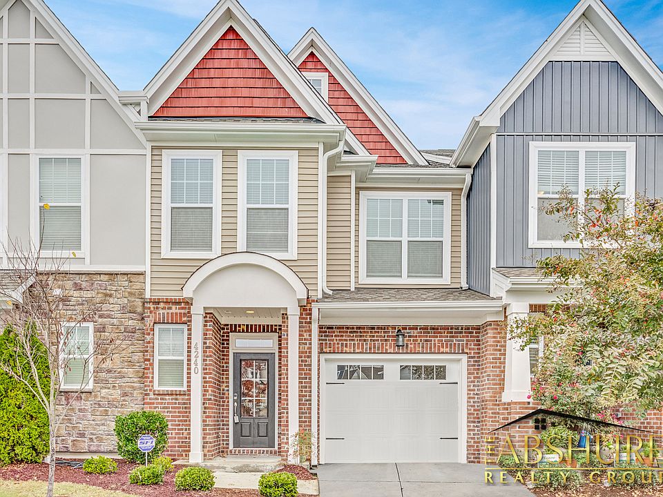 Interior townhome with single car garage