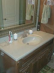 Bath # 1 (new cabinets and countertop)