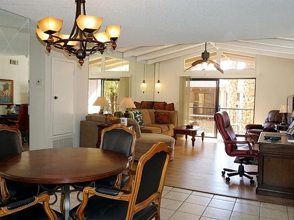 Dining room, office and living room