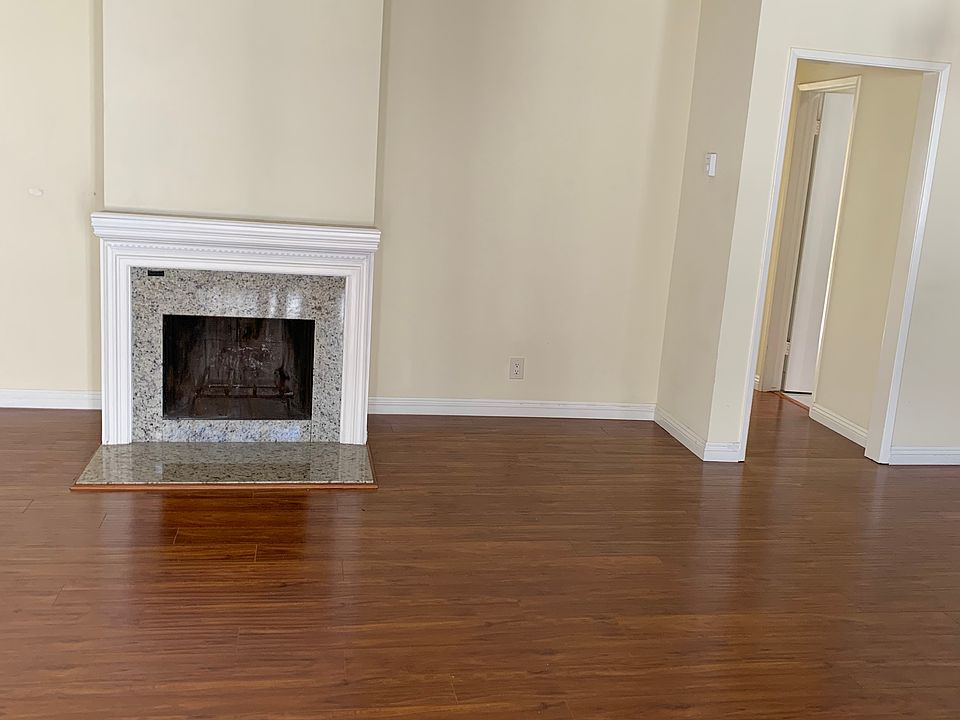 Living room with fireplace