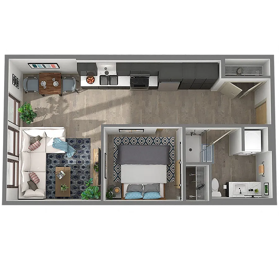 Floor plan 1x1O-22
