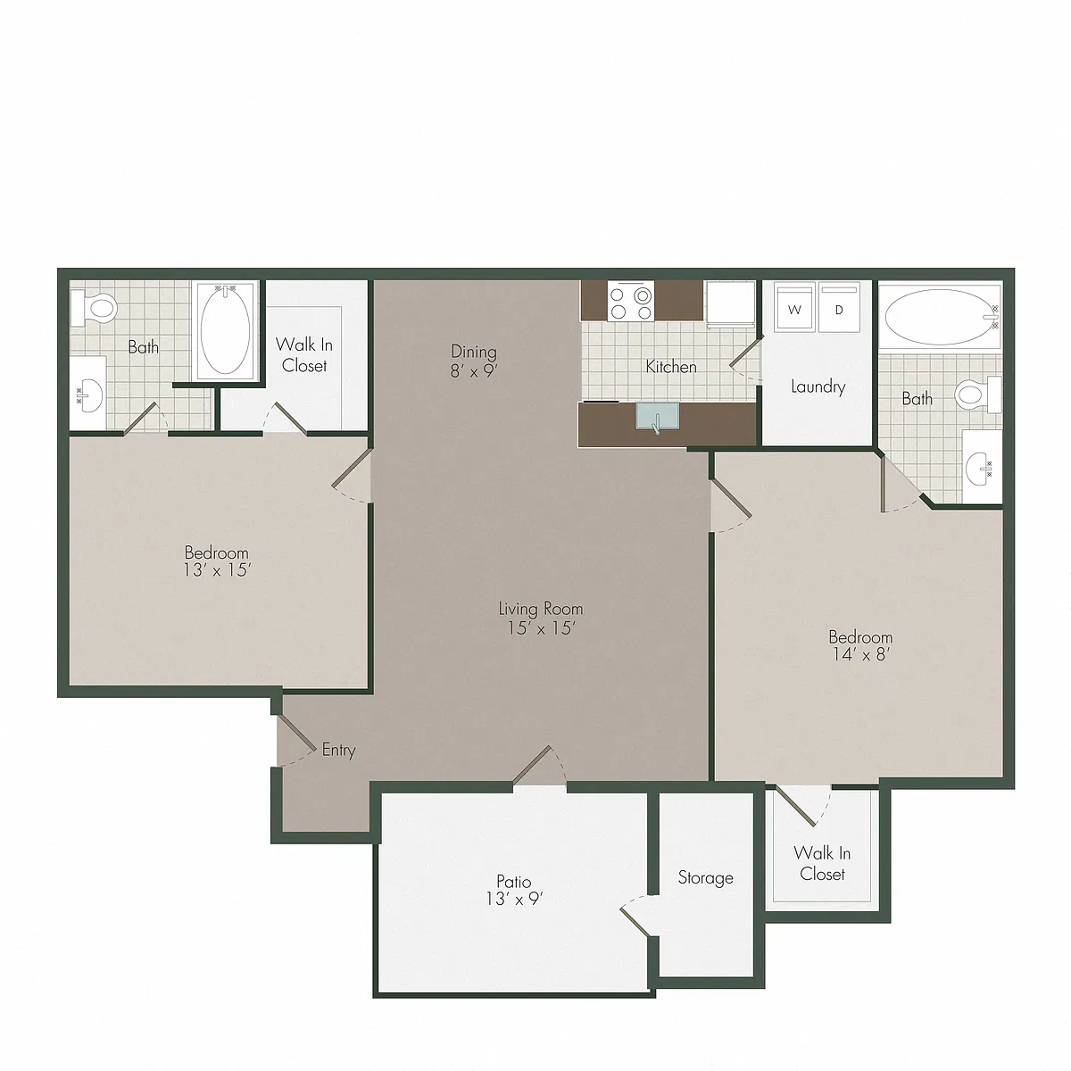 Floor plan Renovated Orchid