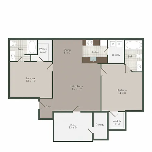 Floor plan Renovated Orchid