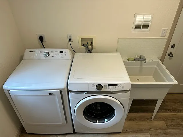 Washer/Dryer and mop sink (2026)