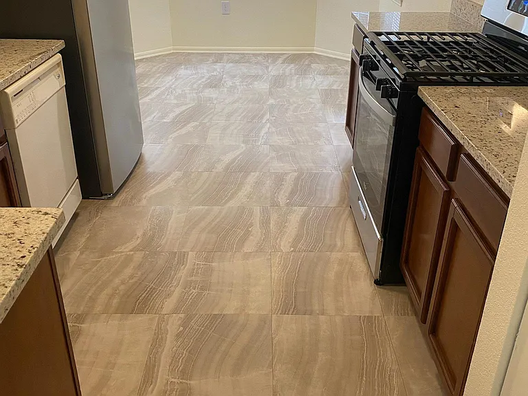 Kitchen with dining area