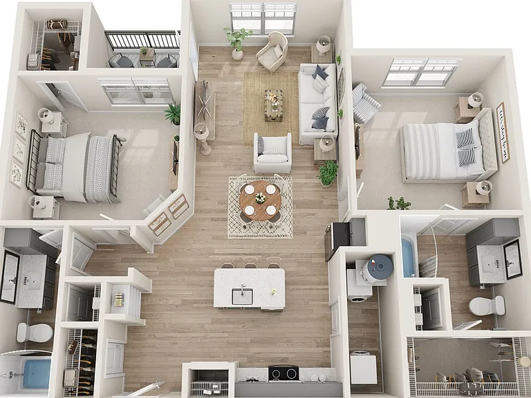 B2-A floor plan Reserve at Lake Jackson