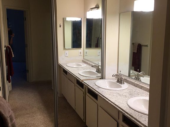 New wardrobe closets and dual bath sinks