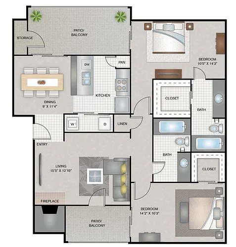 Floor plan B2