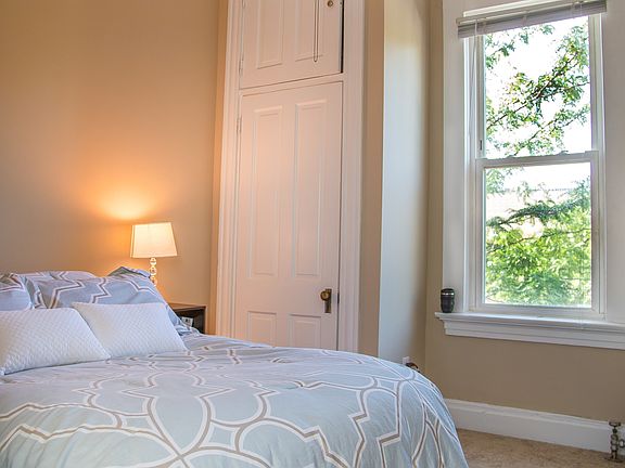 One of the bedrooms. High Ceilings!