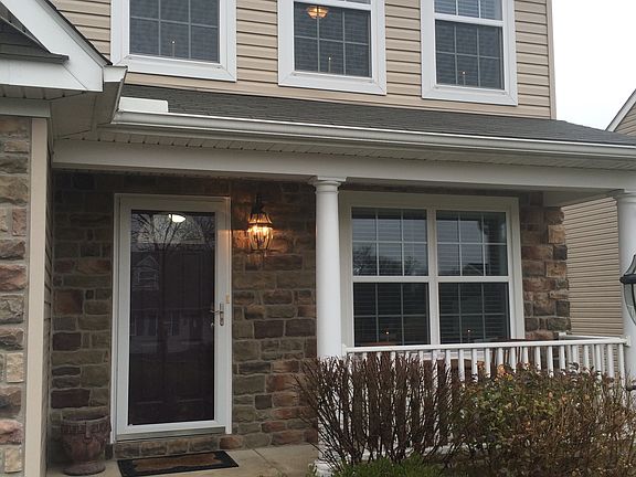 Stone porch and entry