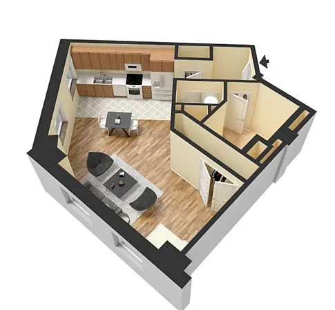 Floor plan Studio