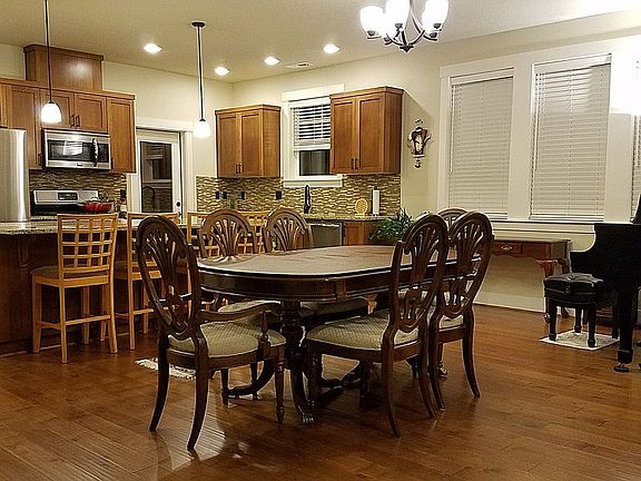 Gourmet kitchen and dining