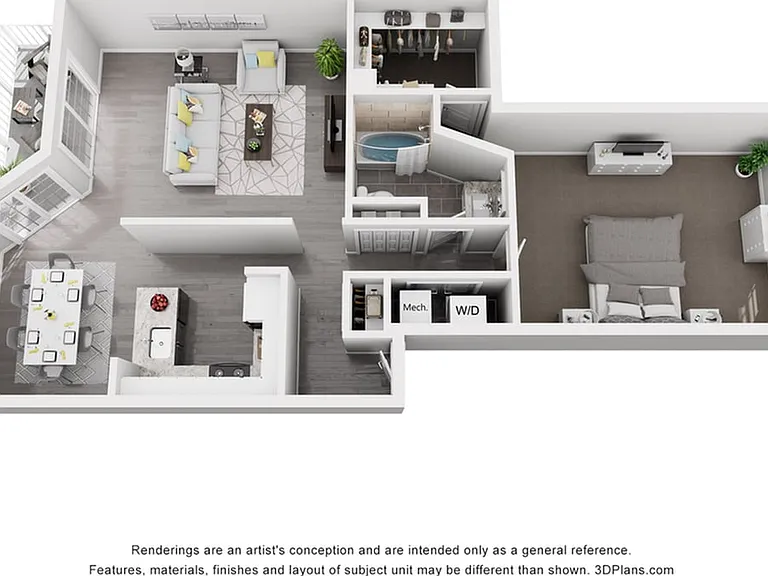 One Bed One Bath - A1 One Bed One Bath - A1