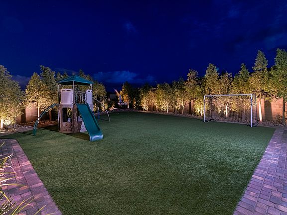 huge play space with walking path, in your own backyard, very private and spacious. For the little ones a play gym too