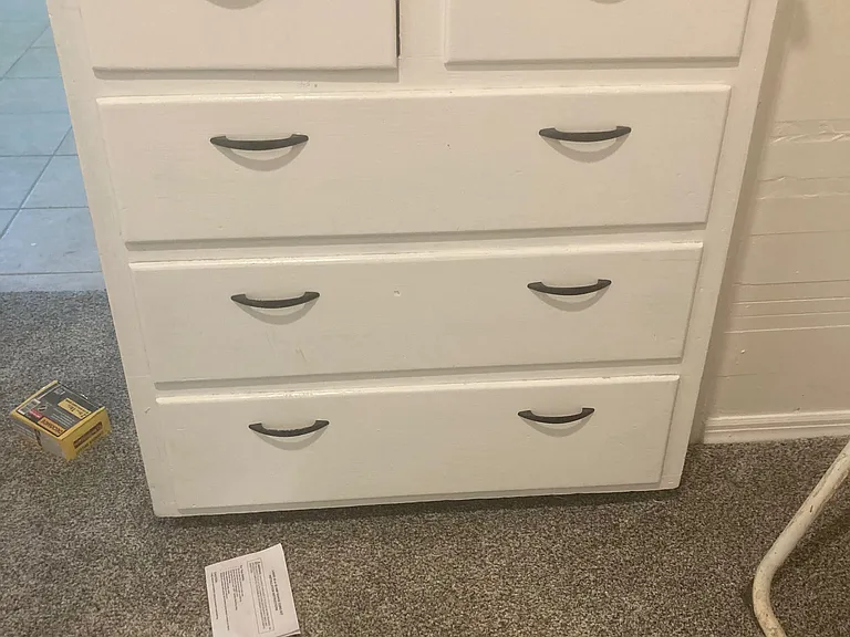 Built in shelves in the closet