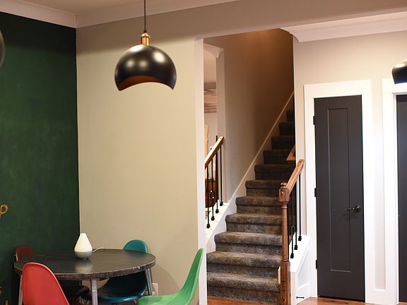 Side living room view stairs