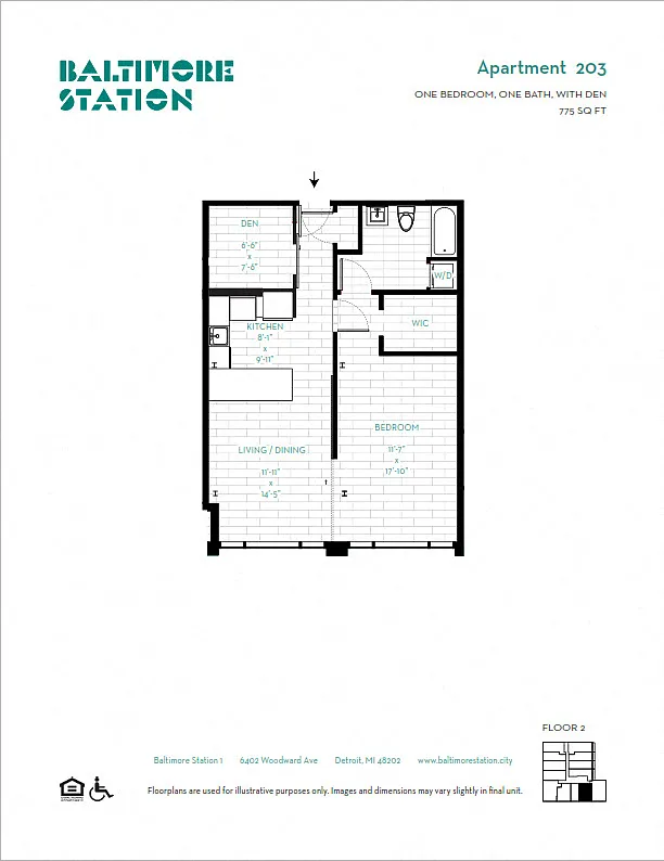 Floor plan 203