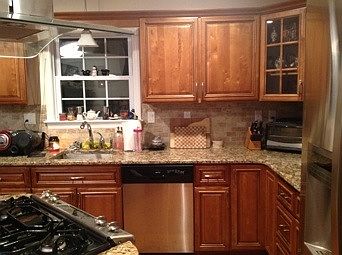Granite countertops and dishwasher