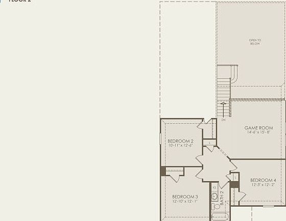 Hamilton Floor Plan, Quick Move-In Home, Floor 2
