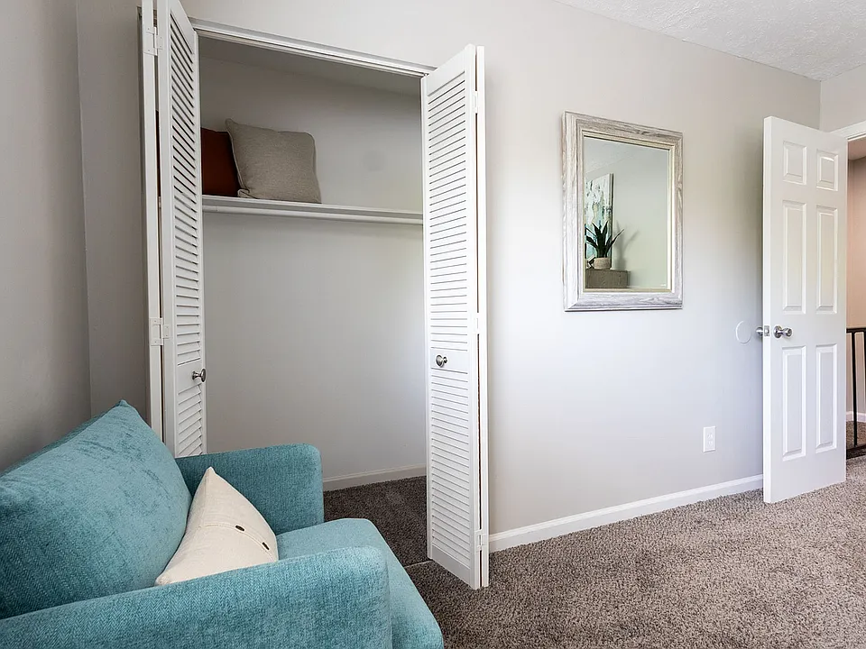 Bedroom with generous closet space