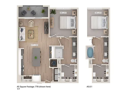 Floor plan A501