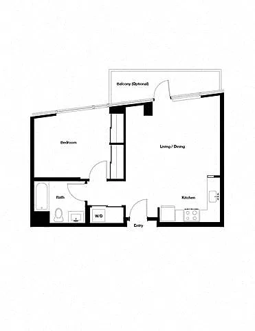 Floor plan 1K