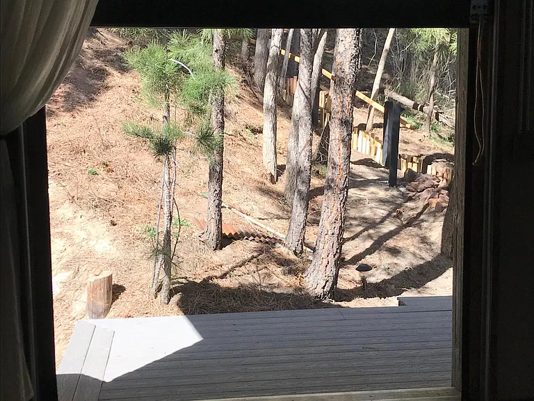 Door to deck open