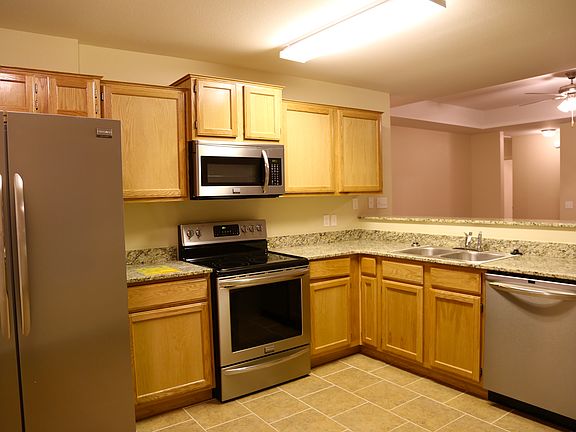 with granite countertop