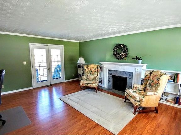 Inviting Living Room with Fire Place